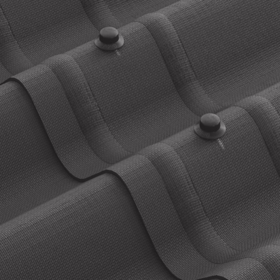 Лист Ондулин Смарт дл 1950мм / шир 950мм (серый) крупно