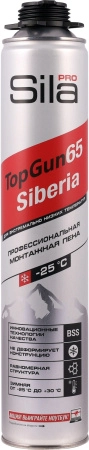 Пена монтажная Sila Pro TopGun 65 STANDARD winter зимняя профессиональная 850мл арт SPTGSW65