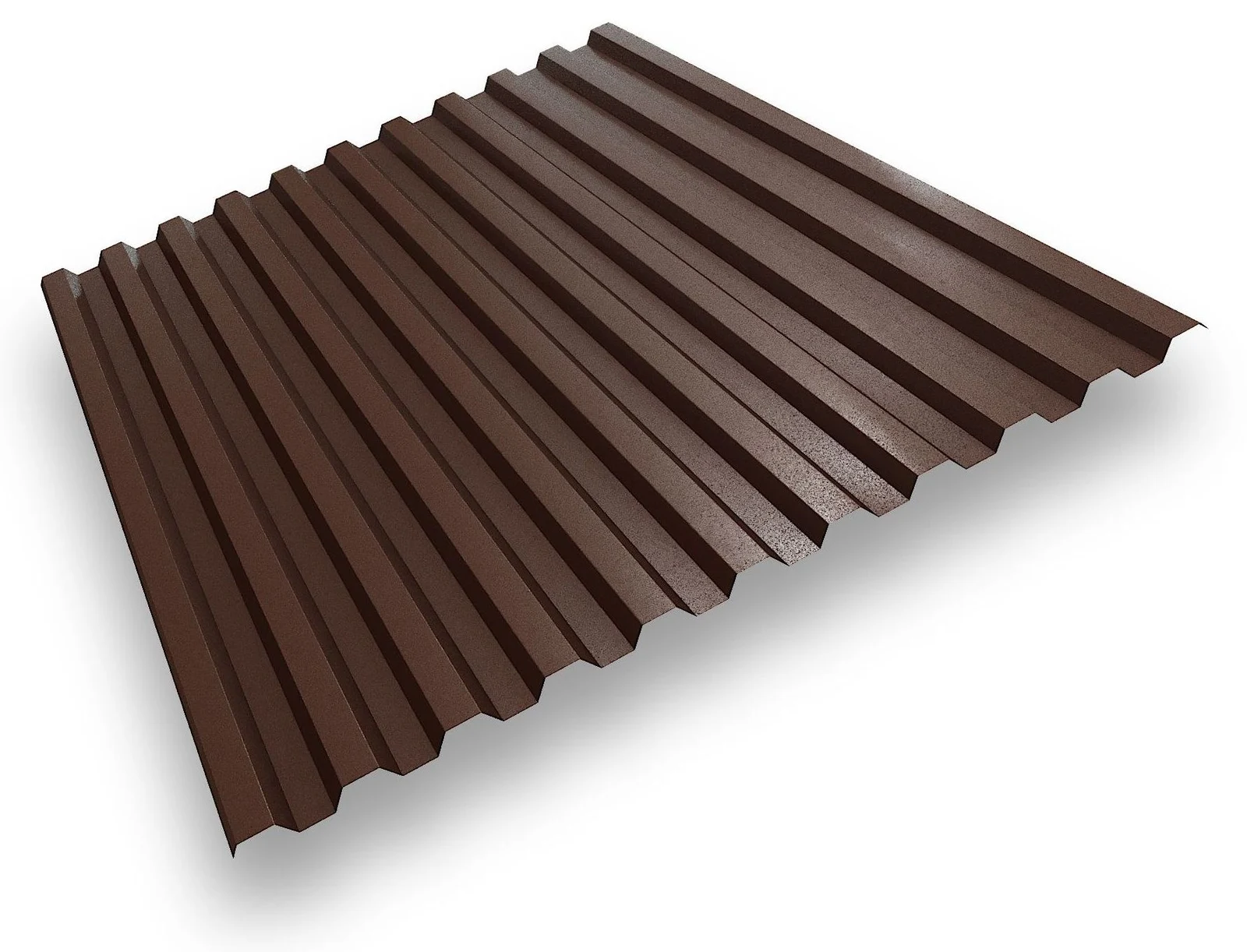 Профнастил НС-21 8017 шоколад мат