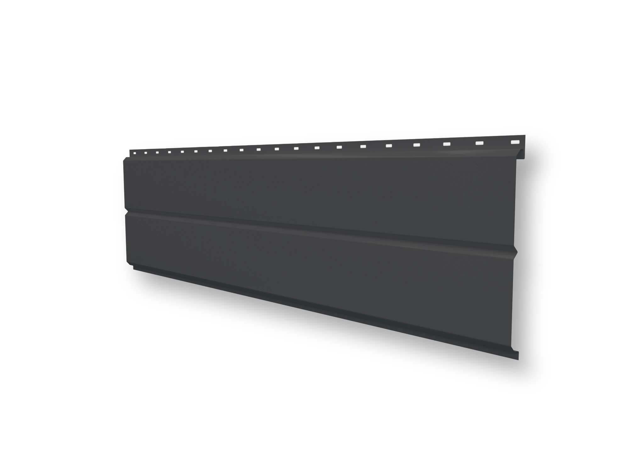 Сайдинг металлический "Евробрус" 255 (230) (0,65/7024 графит)