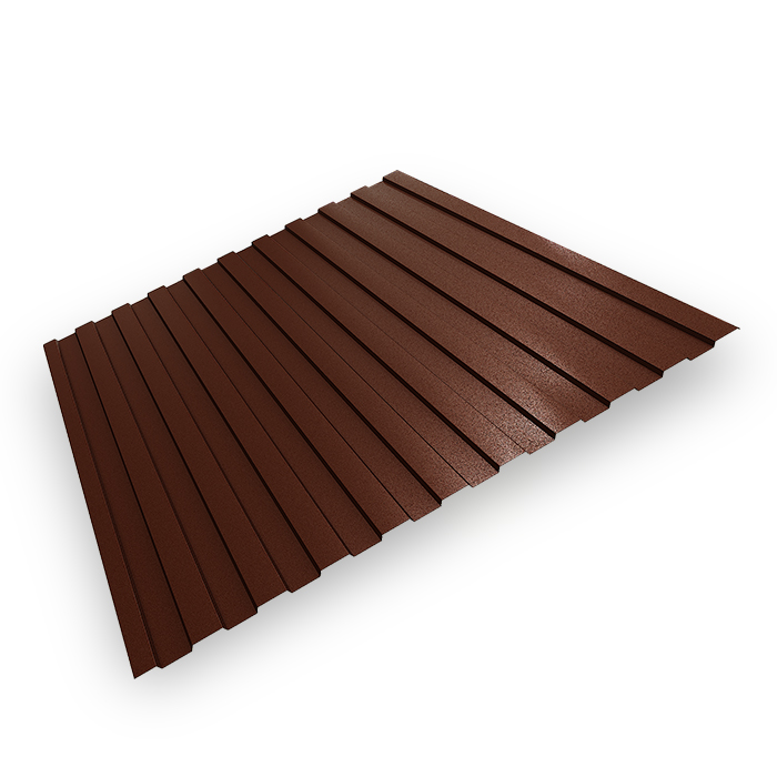 Профнастил С-10 8017 шоколад МАТ