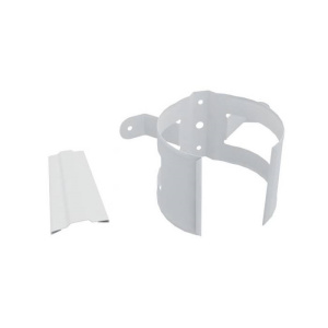 Кронштейн трубы на дерево металл Optima (белый) 90мм