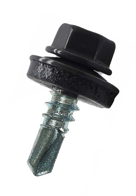 Саморез кровельный 5,5х19мм RAL7024 графит