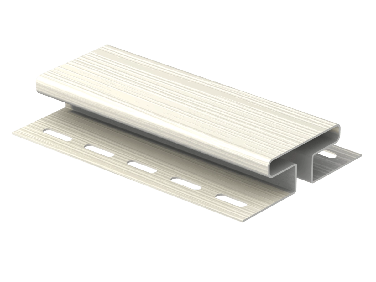 H-профиль для сайдинга U-PLAST Корабельный брус белый 3050 мм