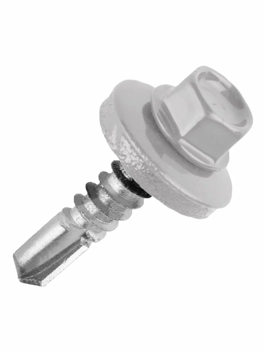 Саморез кровельный 5,5х25мм RAL7004 серый