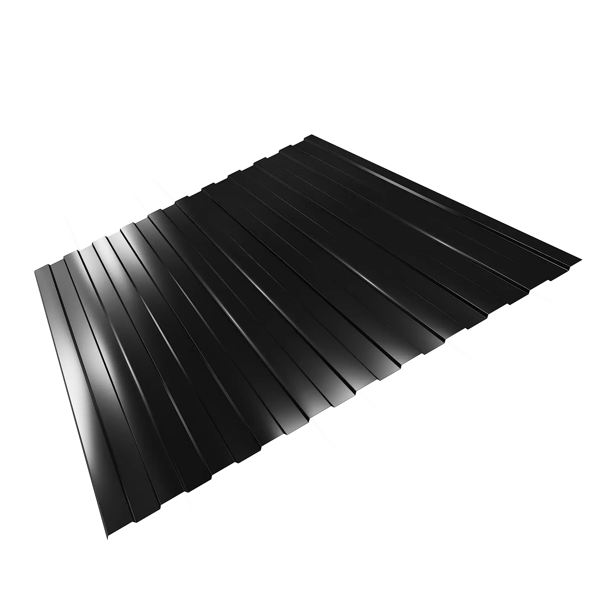 Профнастил С8 9005 черный янтарь