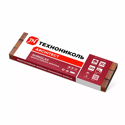 Гибкая черепица SHINGLAS "ФАЗЕНДА" двухслойная 2,6 м² (серый) в Артеме