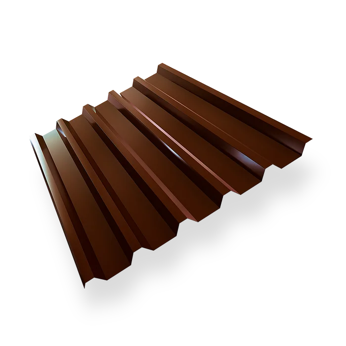 Профнастил Н-44 8017 шоколад