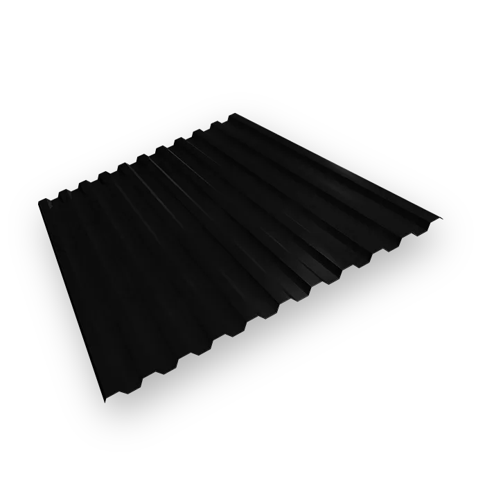 Профнастил НС-21 9005 черный МАТ