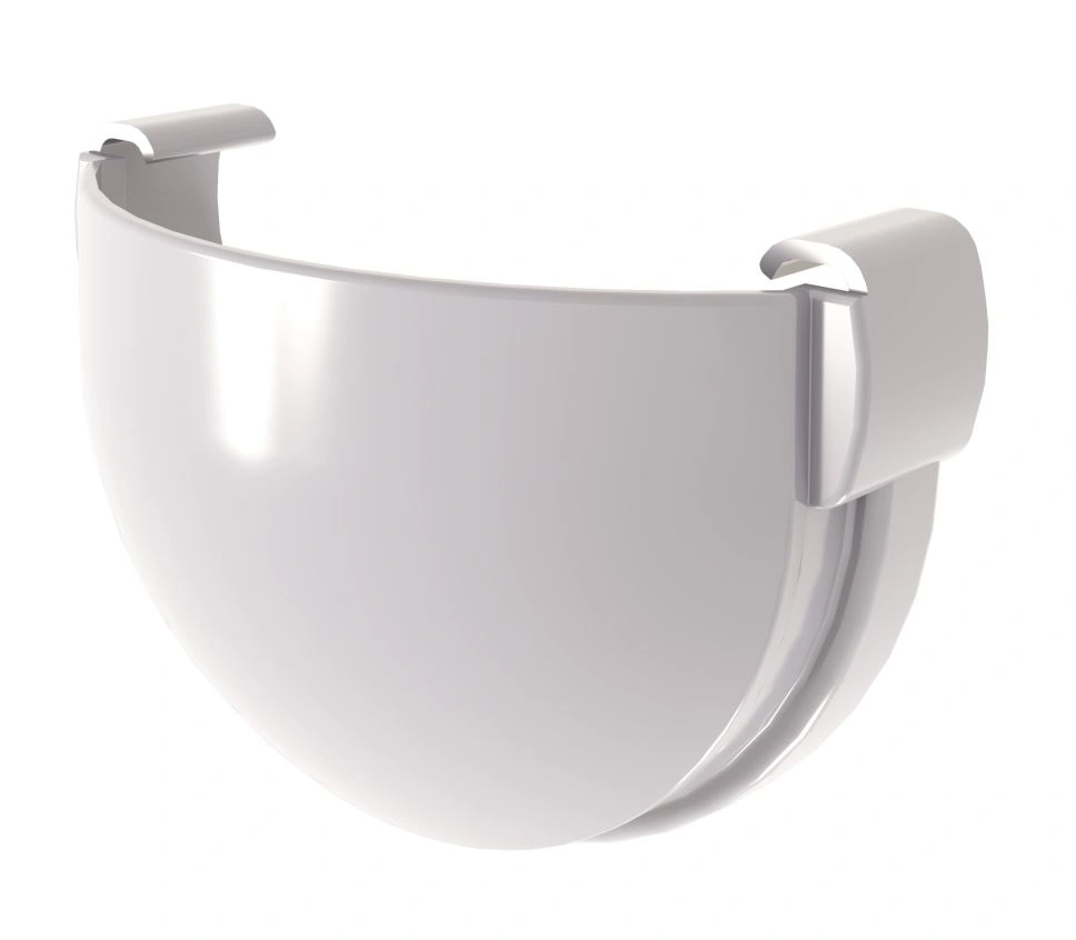 Заглушка желоба 135мм ПВХ Grand Line (белый)