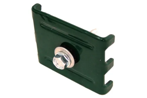 Крепление скоба GL 40*50 и саморез 5,5х32 (RAL 6005 зеленый мох)