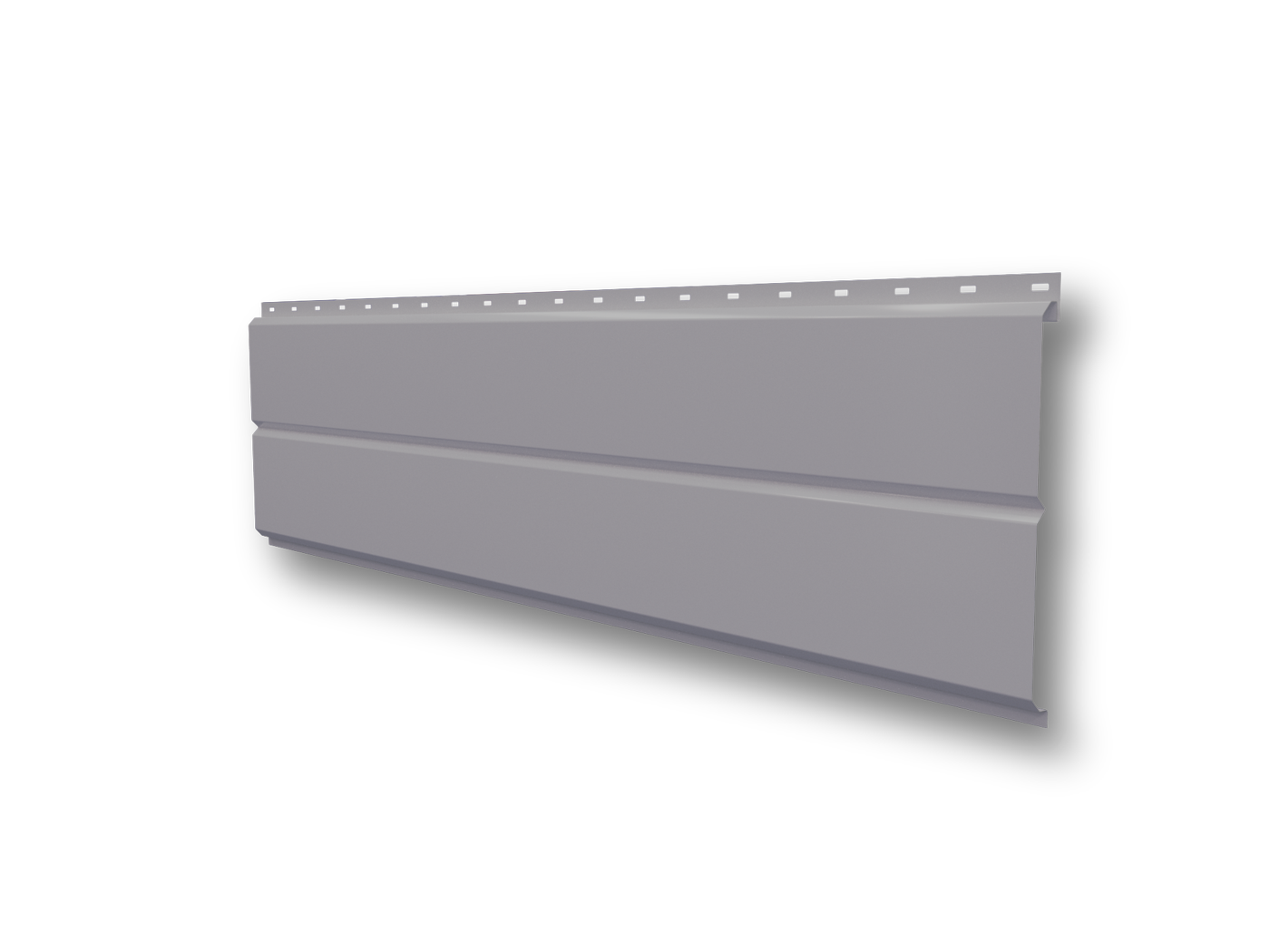 Сайдинг металлический "Евробрус" 255 (230) ПА, ПХ, ПЮС (0,65/7004 серый)