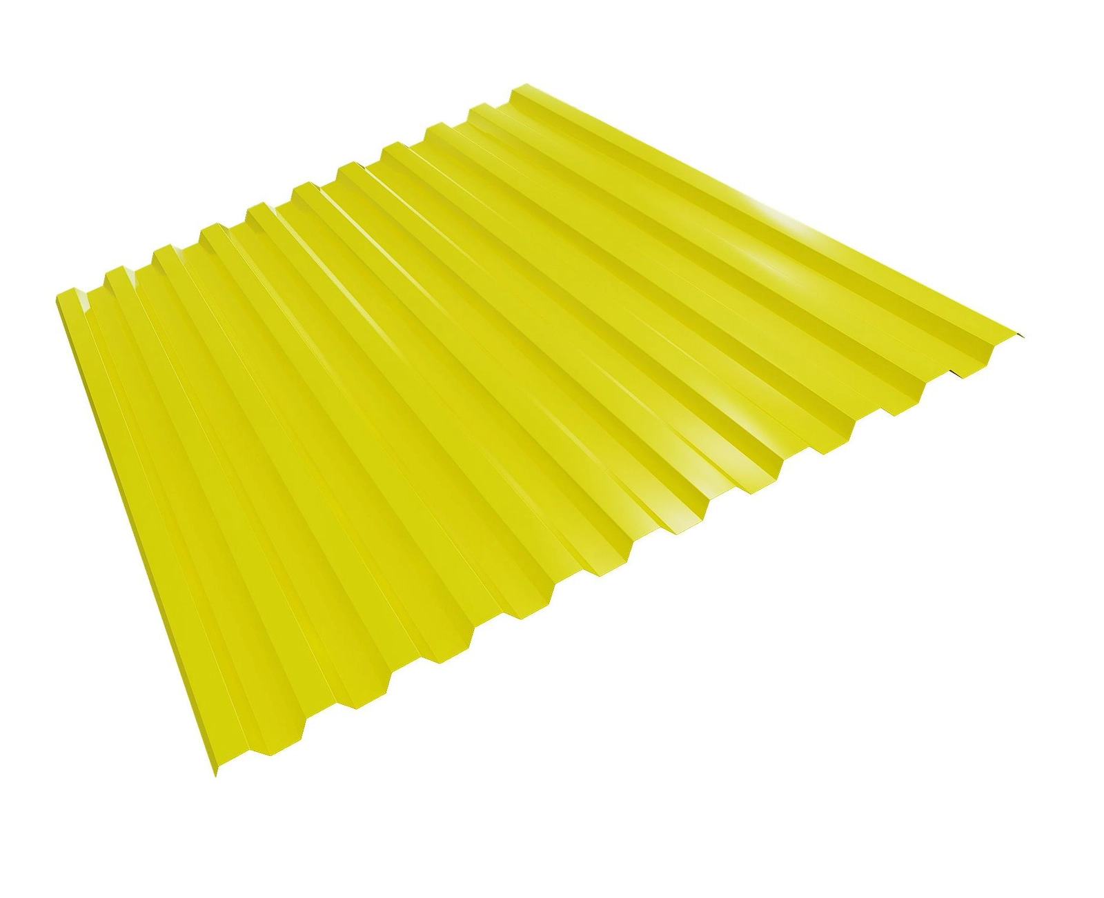 Профнастил НС-21 1018 желтый