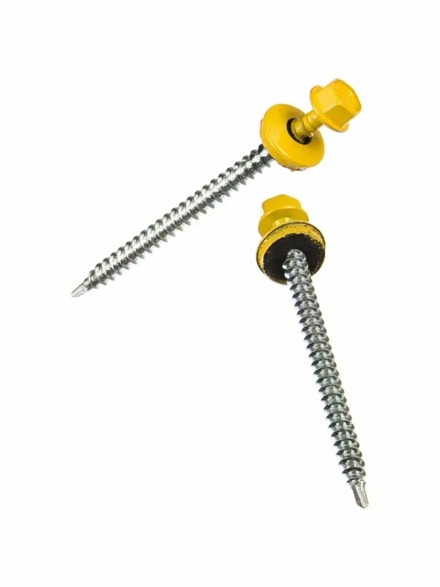 Саморез кровельный 4,8х70мм RAL1018 желтый