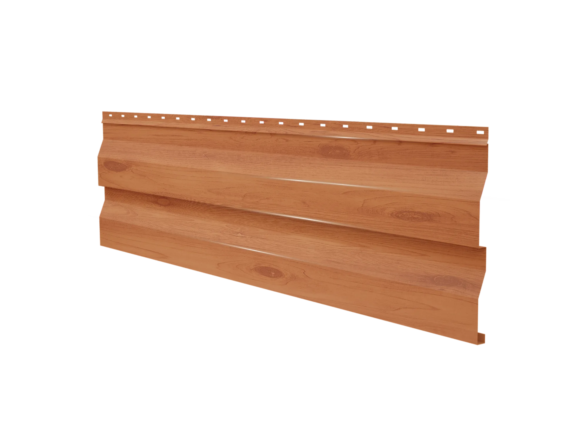 Металлосайдинг Корабельная доска 263 (238) (0,45/золотой орех 3Д)