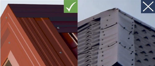 преимущества доборных элементов Дамир: крепеж